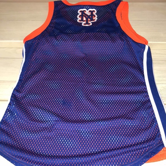 New York Mets Glll Women’s Tank Top Orange/Navy size Large - Picture 3 of 7